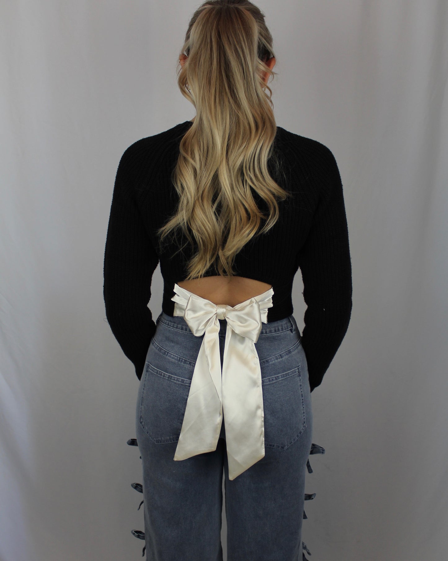 Nina Knit Bow Top