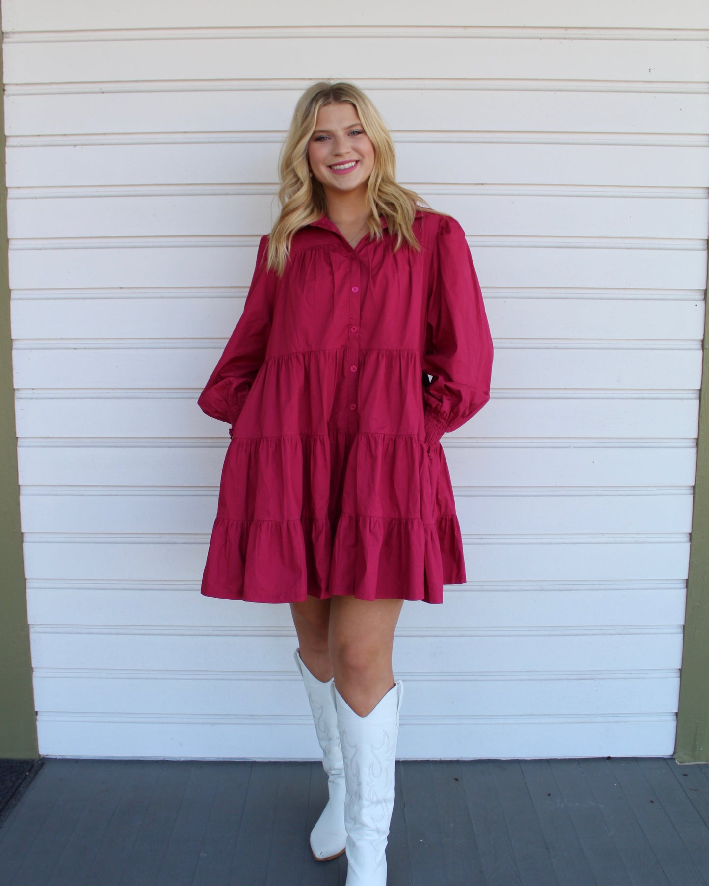 Seli Button Down Dress