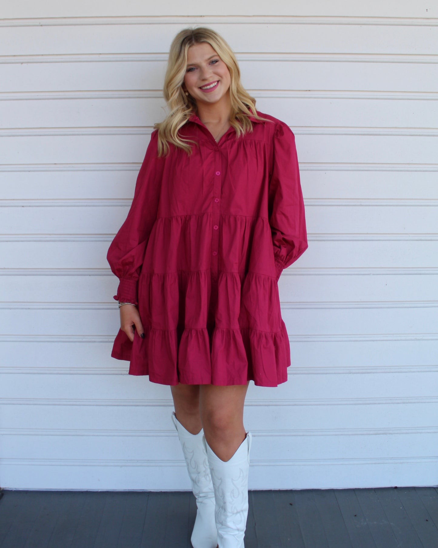 Seli Button Down Dress