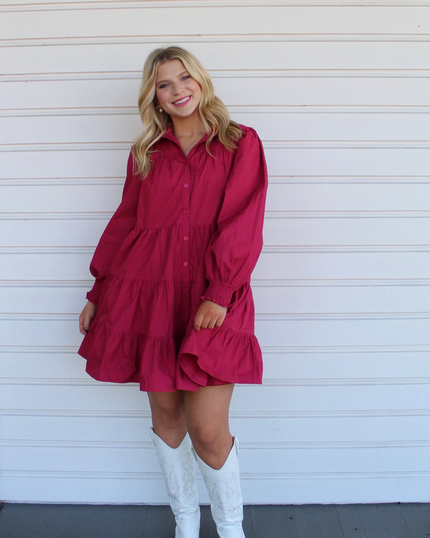 Seli Button Down Dress