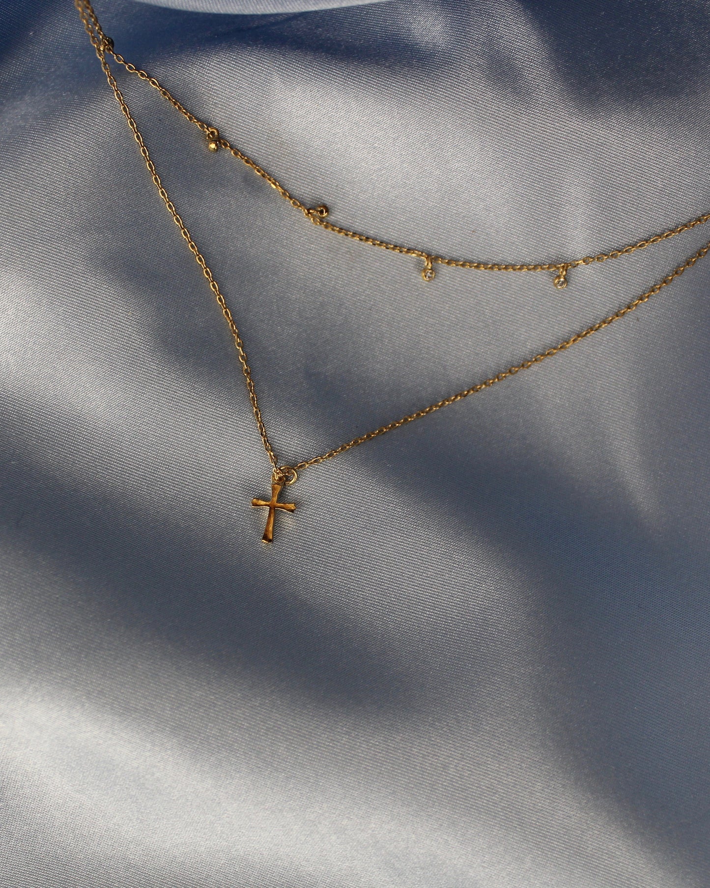 Layered Cross Necklace