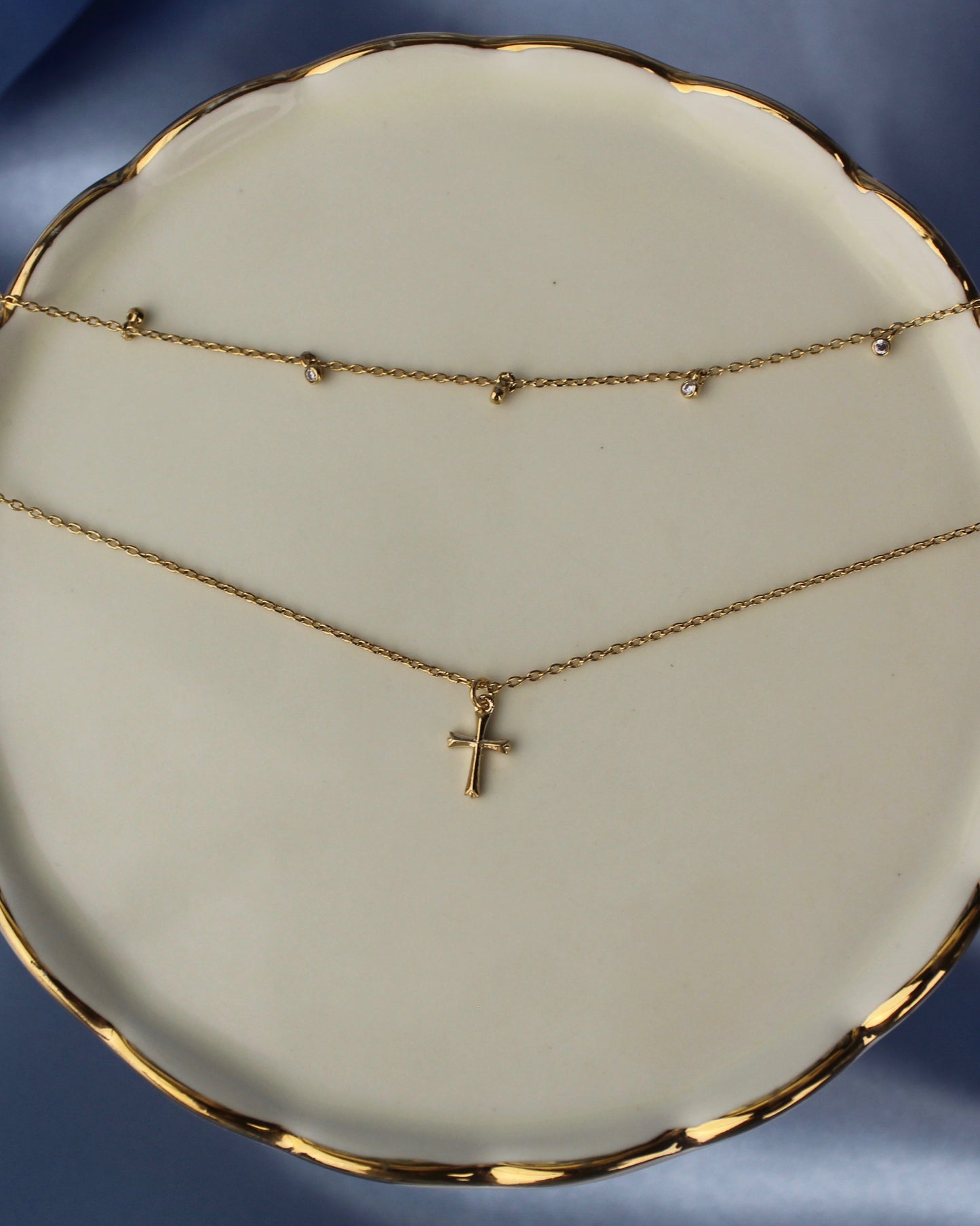 Layered Cross Necklace